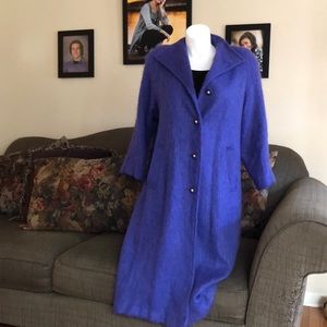 Absolutely stunning vintage purple mohair coat